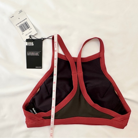 NWT - Women's Hurley Sports Bra - Red/Black/Olive - Size S - Picture 14 of 14